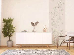 Wall Mural Floral Composition, 90 x 270 cm, FTNVL 3735