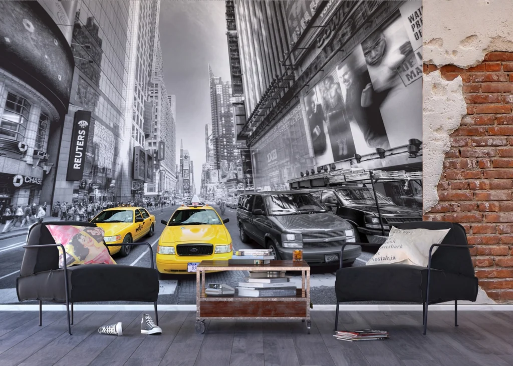 Wall Mural Yellow Cab, 360 x 254 cm, FTS 1310