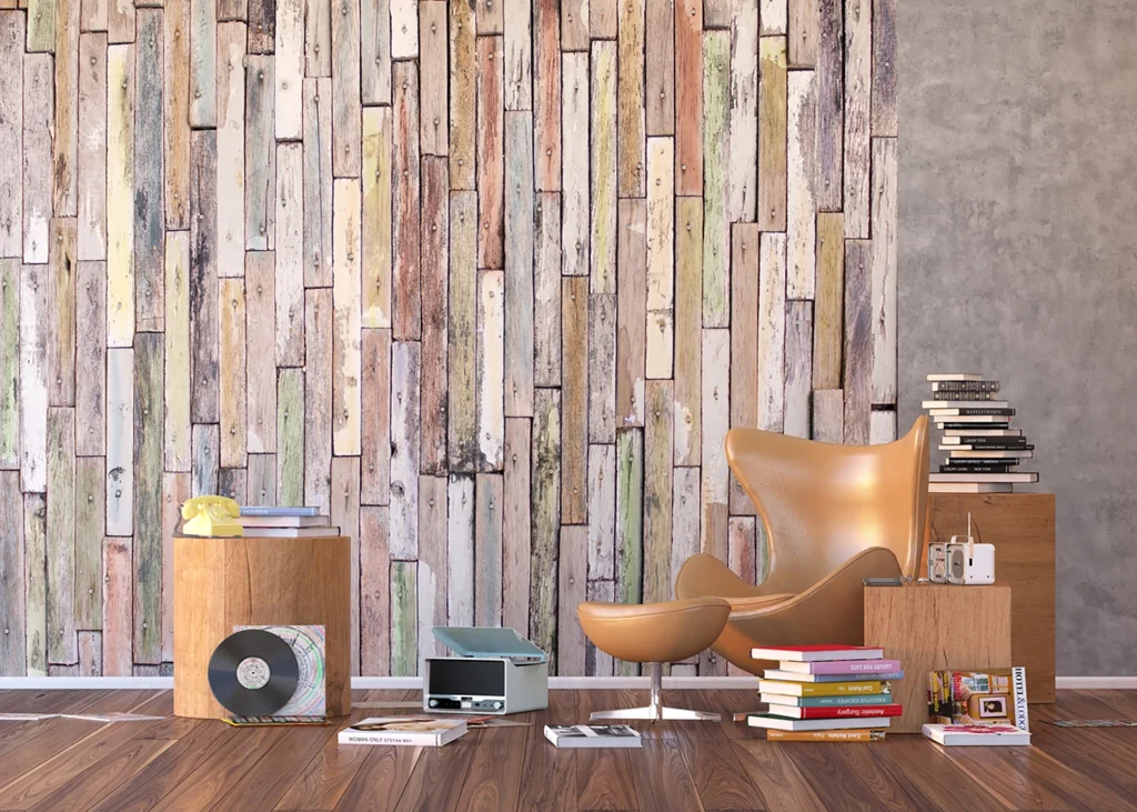 Wall Mural Rusty Wood Planks, 360 x 254 cm, FTS 1321