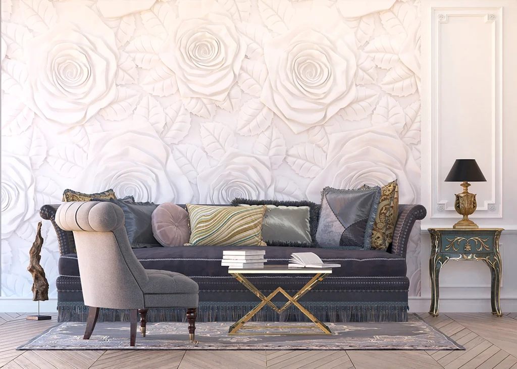 Wall Mural Wall of Roses, 360 x 254 cm, FTS 1343