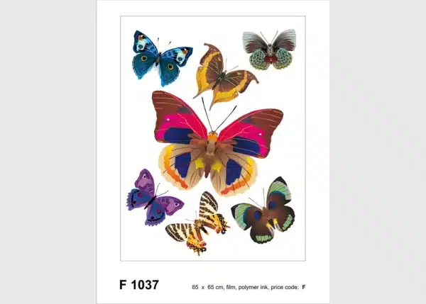 Wall Stickers Butterflies, 65 x 85 cm, F 1037