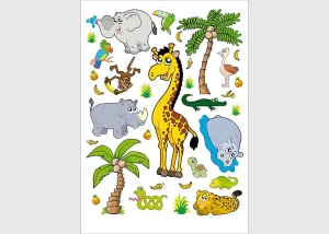 Wall Stickers Jungle, 65 x 85 cm, K 0824