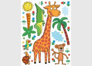 Wall Sticker Giraffe, 65 x 85 cm, K 1043