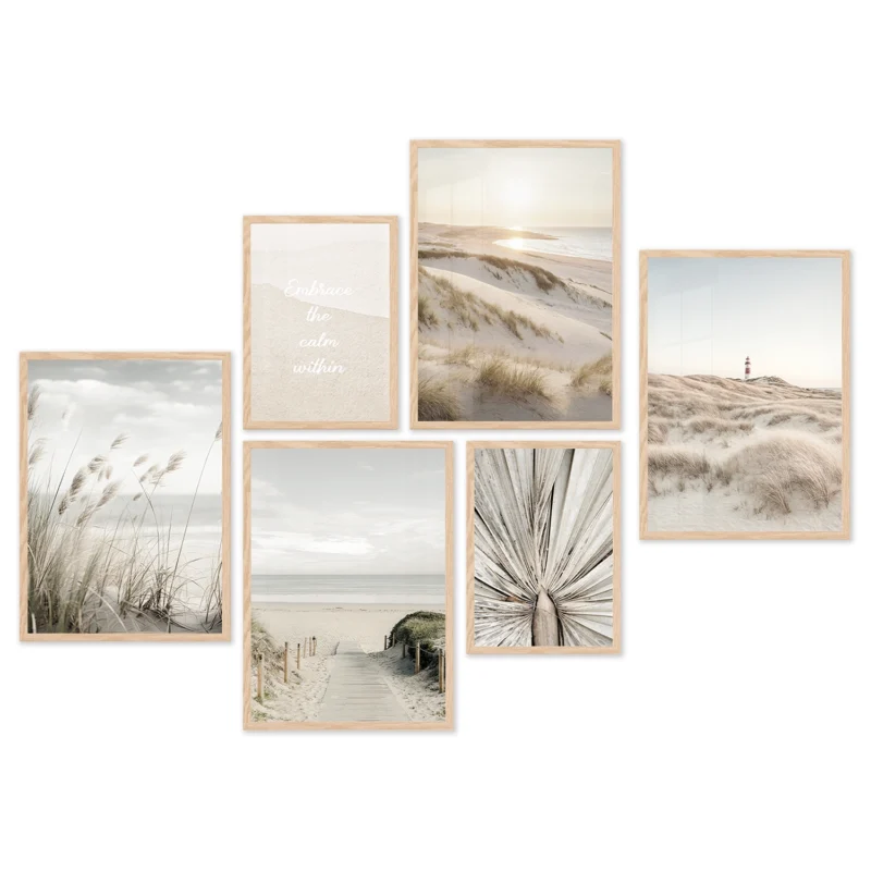 Poster Set Beige Pampas, 4 x A3, 2 x A4, P6 351329
