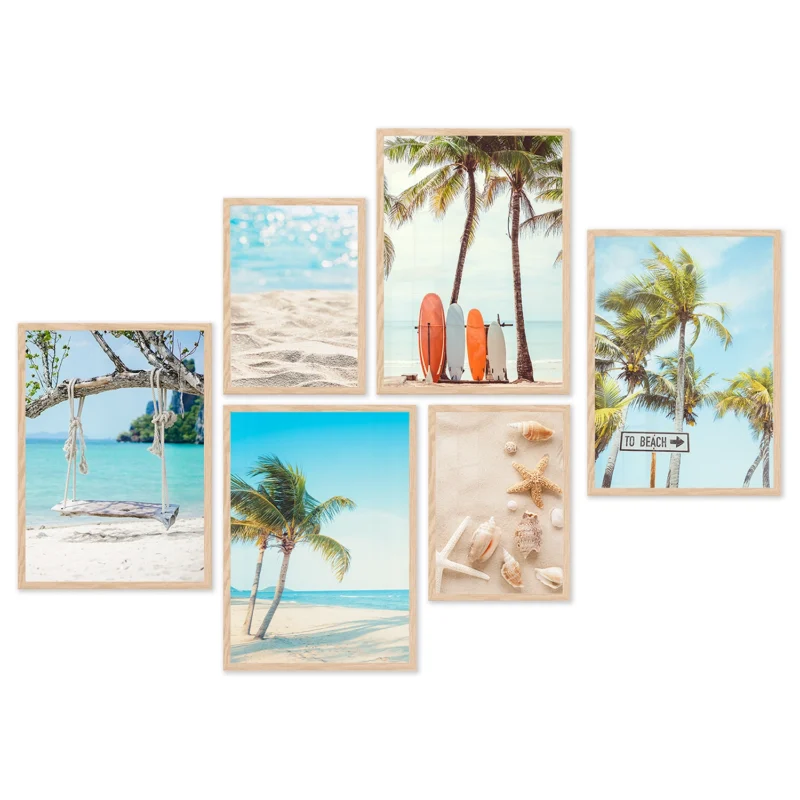 Poster Set Beach Set, 4 x A3, 2 x A4, P6 351371 - Image 4