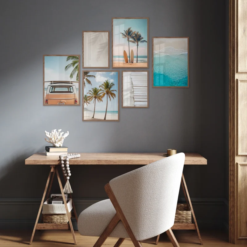 Poster Set Beach Set, 4 x A3, 2 x A4, P6 351371 - Image 3