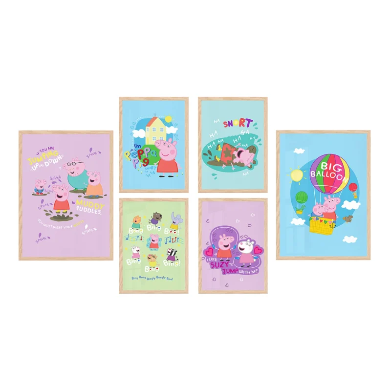 Poster Set Peppa Pig, 2 x A3, 4 x A4, P6 351385 - Obrázek 2