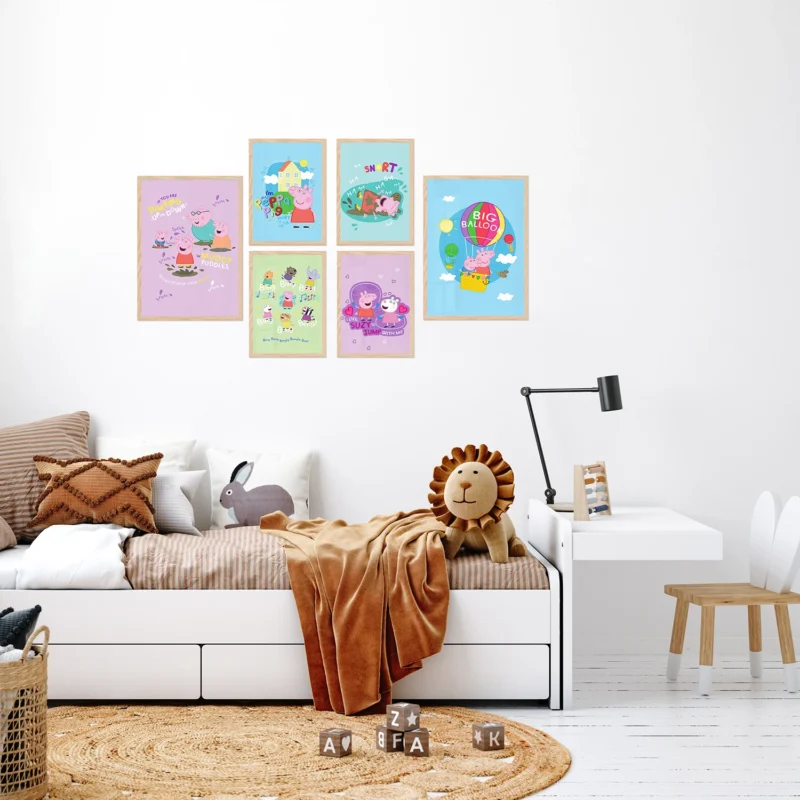 Poster Set Peppa Pig, 2 x A3, 4 x A4, P6 351385 - Obrázek 3