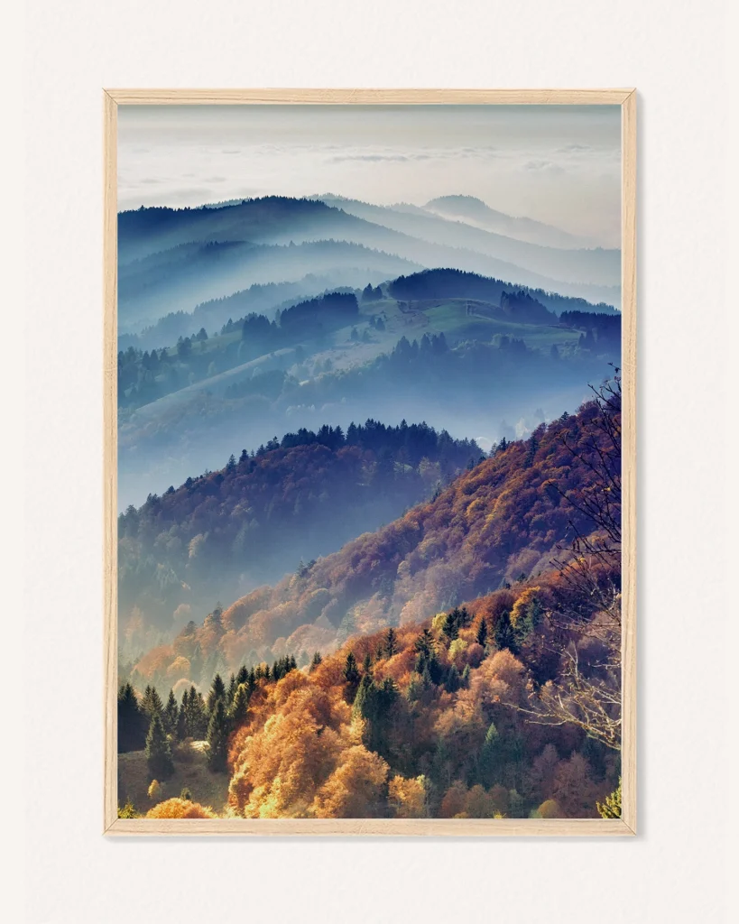 Poster Mountain Scenery / Sunny Morning, 21 x 30 cm, P 351307