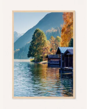 Poster Quiet Cabin / Autumn Forest, 30 x 42 cm, P 351313