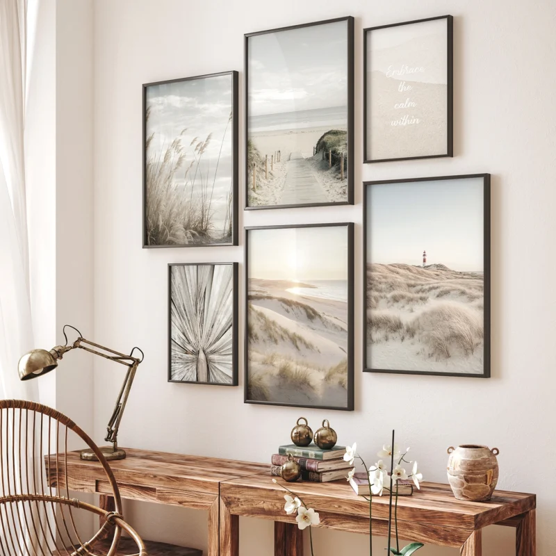 Poster Set Beige Pampas, 4 x A3, 2 x A4, P6 351329 - Image 4
