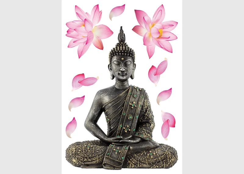 Wall Stickers Buddha, 42,5 x 65 cm, SM 3447