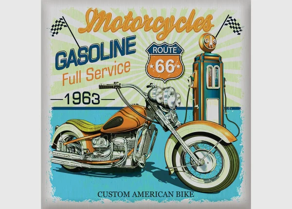 Wall Stickers USA Moto, 30 x 30 cm, SS 3851