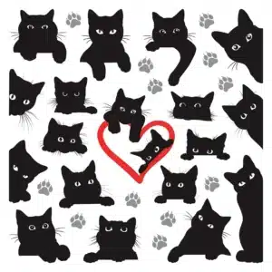 Wall Stickers Cats, 30 x 30 cm, SS 3893