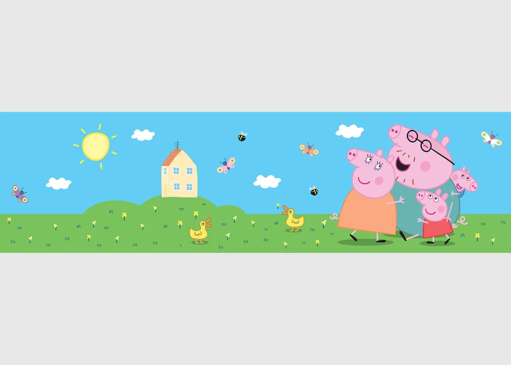 Wall Border Peppa Pig Classic | 5 m x 13.8 cm | WBD 8191