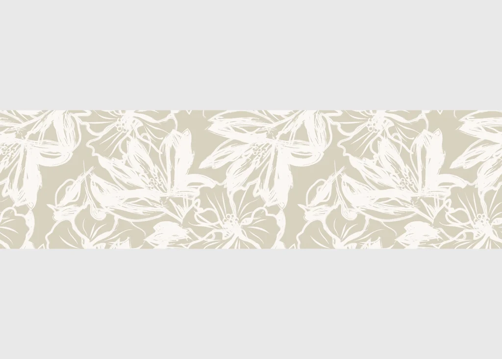 Wall Border Pastel Flowers | 5 m x 13.8 cm | WB 8417