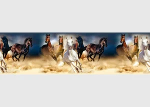 Wall Border Graceful Horses | 5 m x 13.8 cm | WB 8202