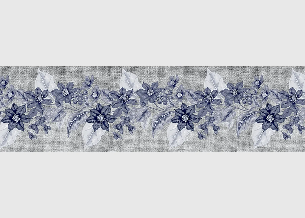 Wall Border Floral Embellishment | 5 m x 13.8 cm | WB 8227