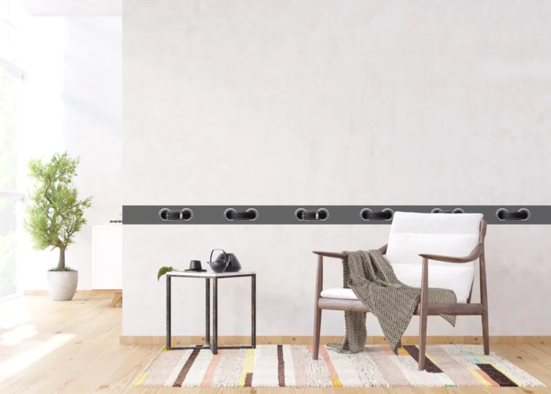 Wall Border Grey Belt Clasp | 5 m x 13.8 cm | WB 8247 - Image 5