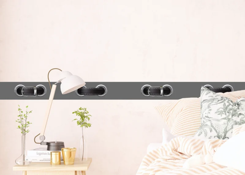 Wall Border Grey Belt Clasp | 5 m x 13.8 cm | WB 8247 - Image 8