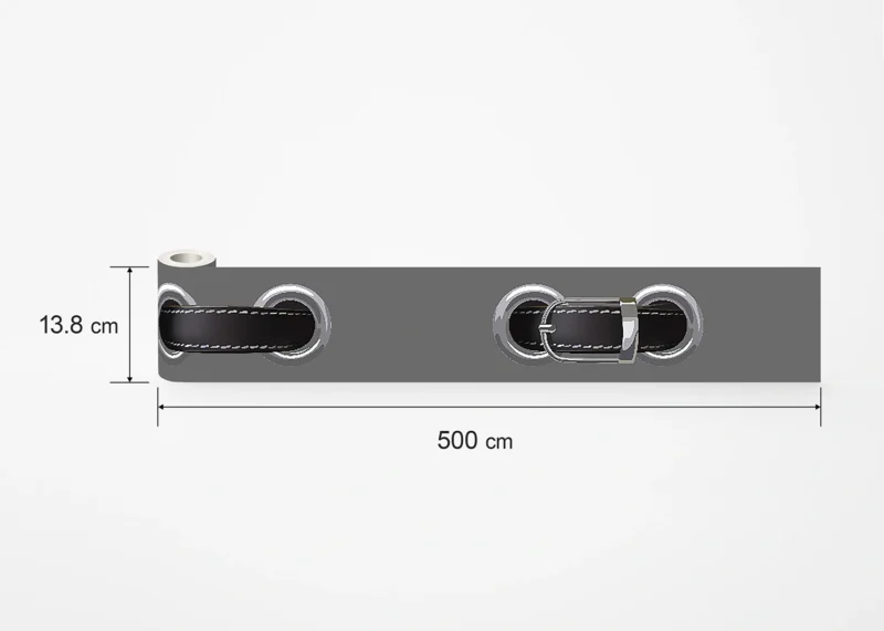 Wall Border Grey Belt Clasp | 5 m x 13.8 cm | WB 8247 - Image 9