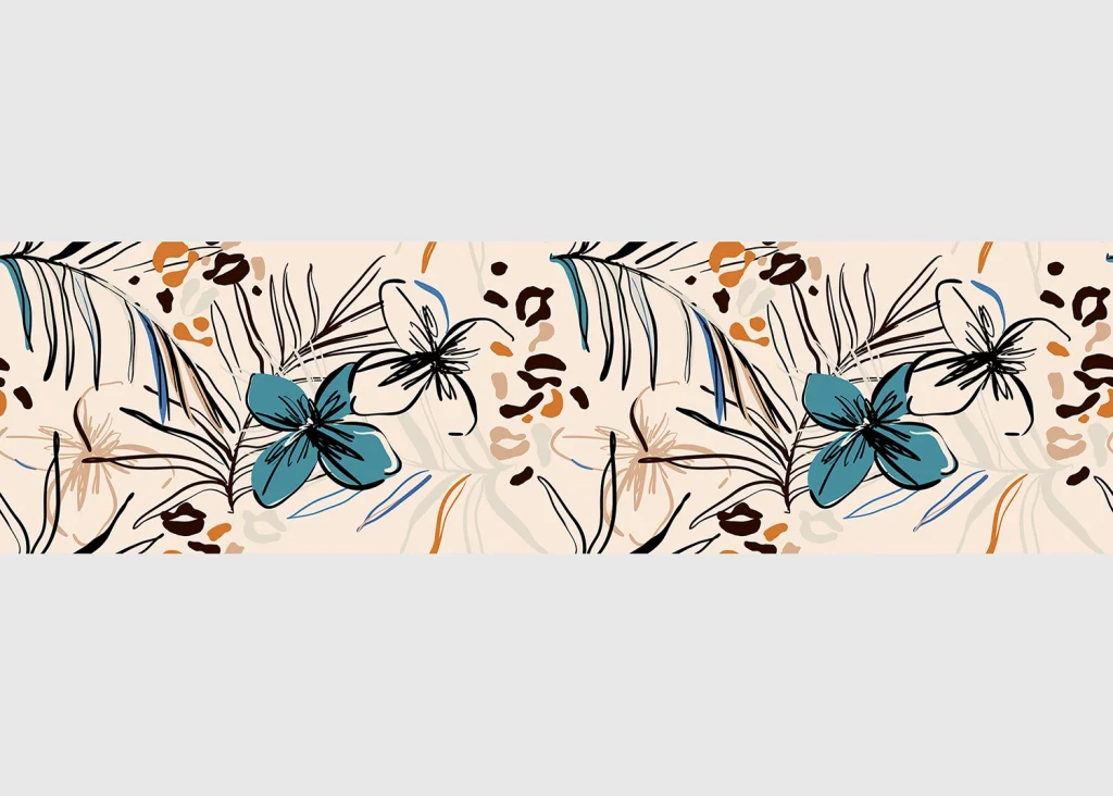 Wall Border Tender Floral | 5 m x 13.8 cm | WB 8249