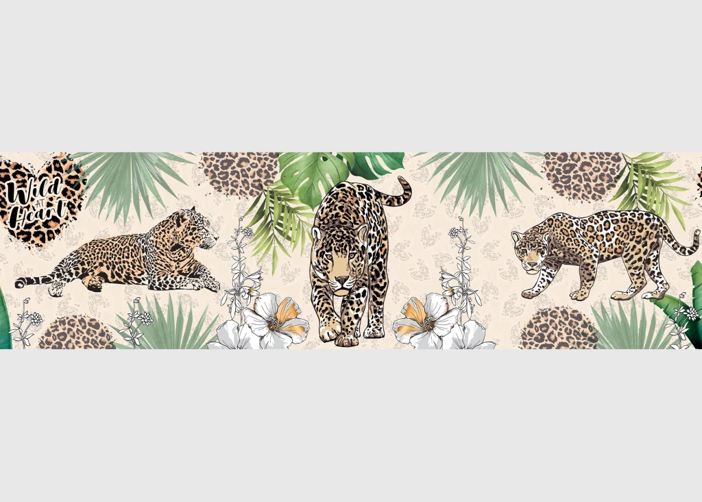 Wall Border Exotic Wildlife | 5 m x 13.8 cm | WB 8263