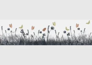 Wall Border Verdant Grassland Gray | 5 m x 13.8 cm | WB 8273