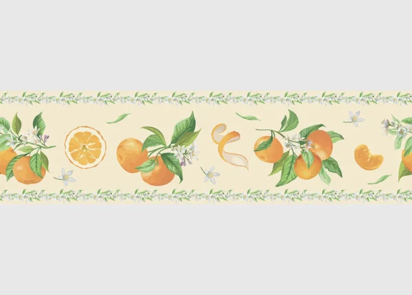 Wall Border Sunny Oranges | 5 m x 13.8 cm | WB 8441