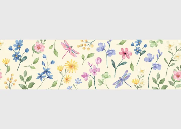 Wall Border Garden Dragonflies | 5 m x 13.8 cm | WB 8487